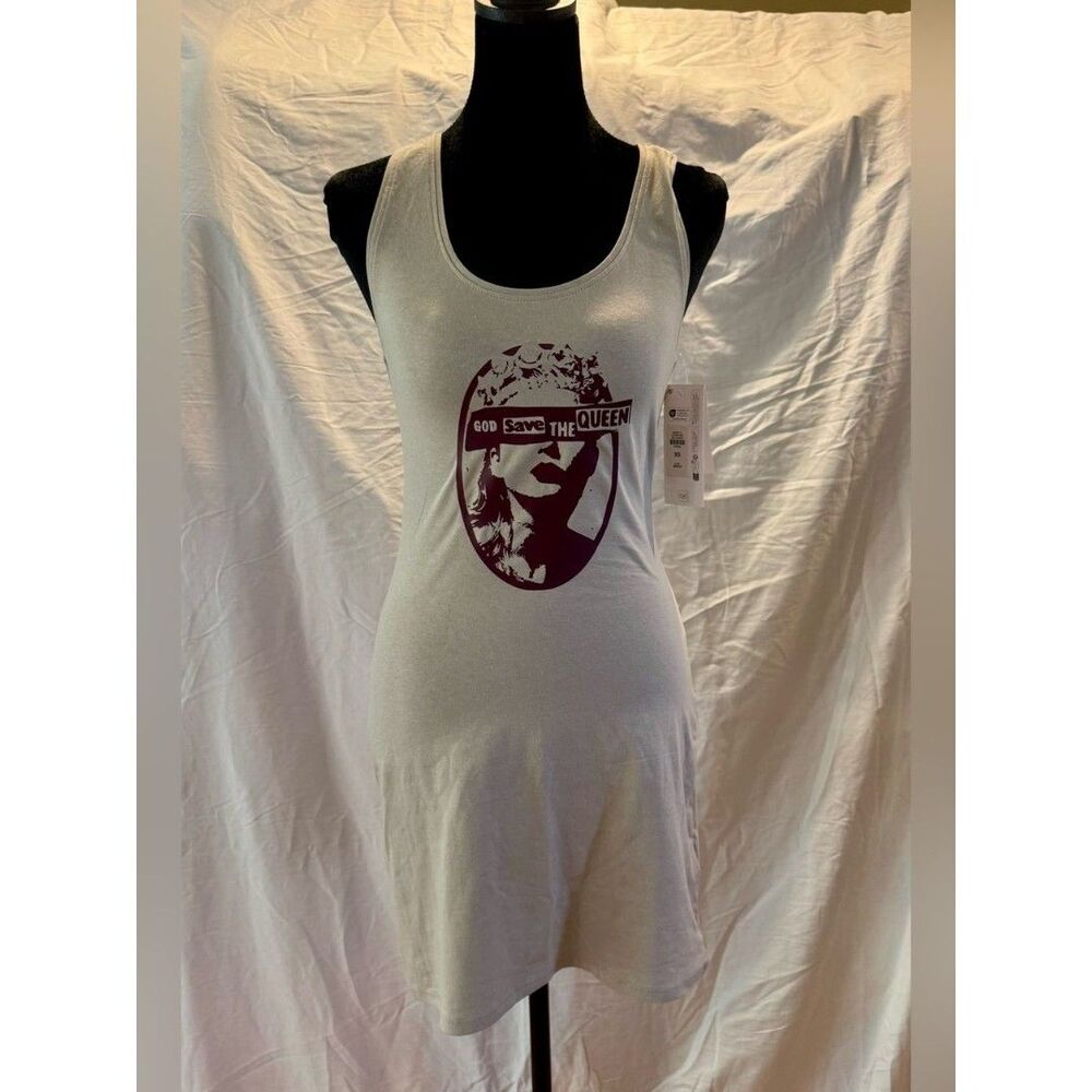 “All Hail Queen Taylor” Tan Mini Dress in Burgundy (Custom Design)